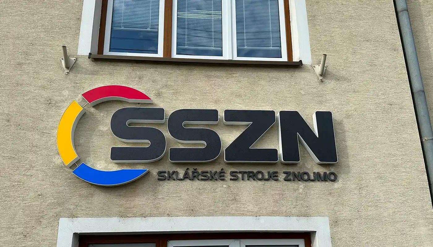 LED světelné reklamní 3D logo SSZN